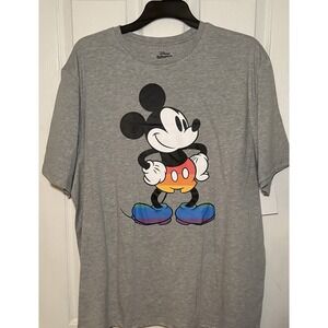 Disney Pride Collection Rainbow Mickey Mouse T-Shirt Size 2XL